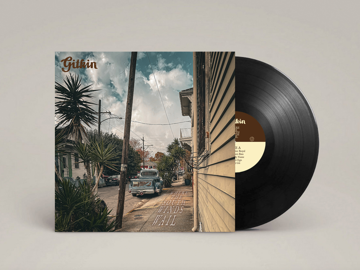 Gitkin - "Where The South Wind Wails" Vinyl LP